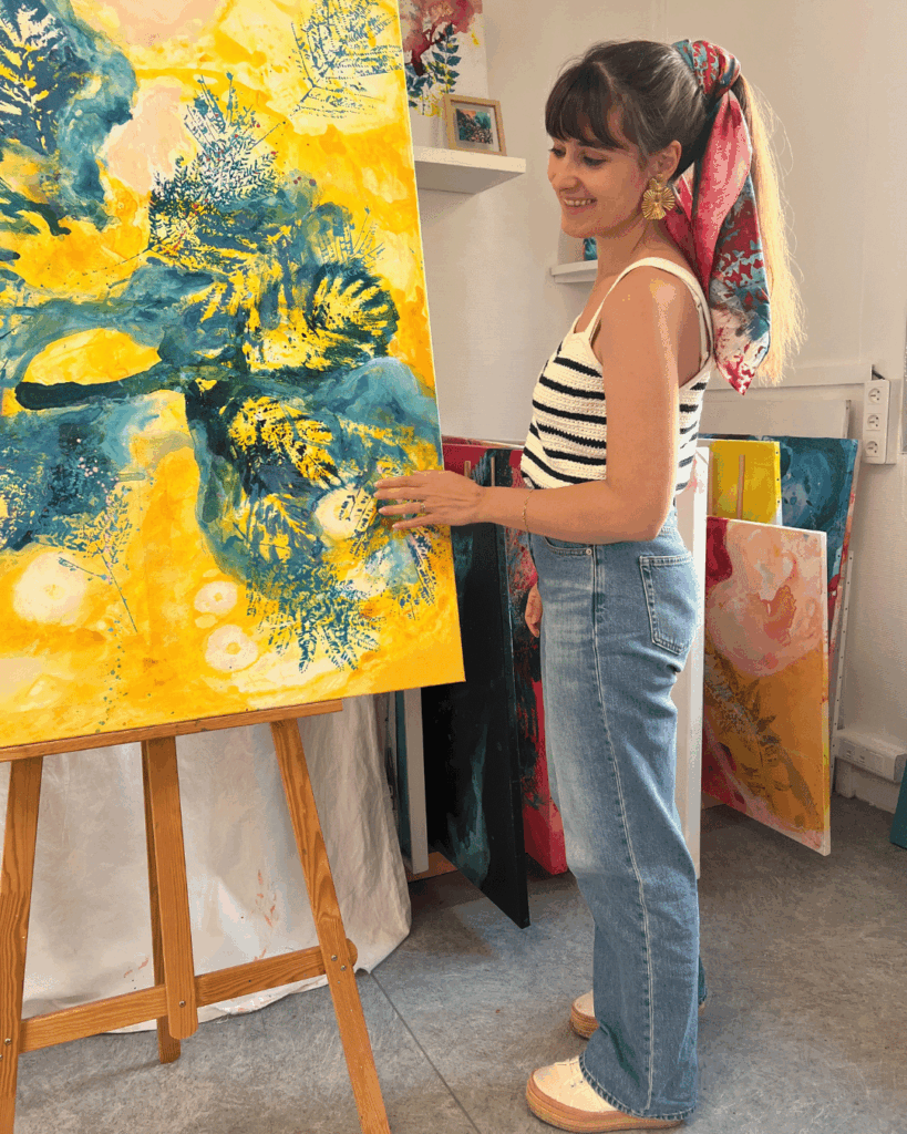 Emmanuelle Callerame, visite de l'atelier d'Anja Hagemann - été 2025